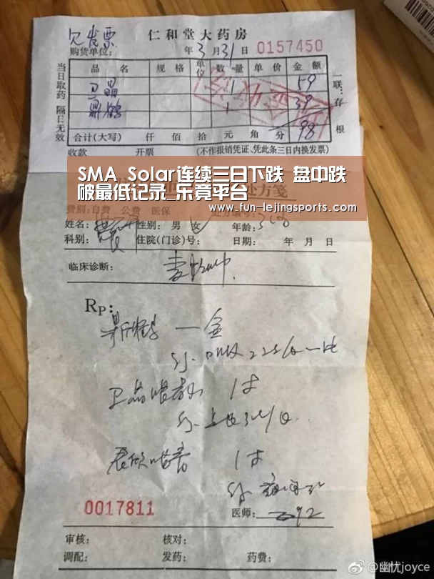 SMA Solar连续三日下跌 盘中跌破最低记录_乐竟平台(图1) 乐竟平台